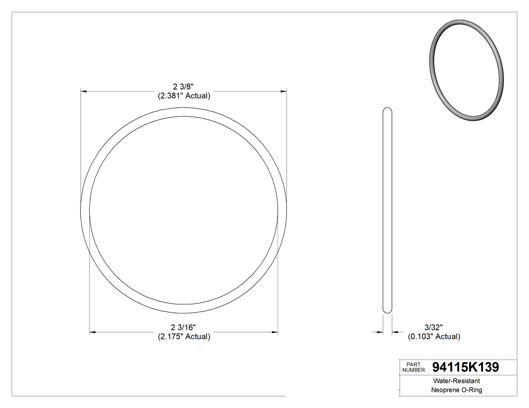 Technical drawing - 94115K139